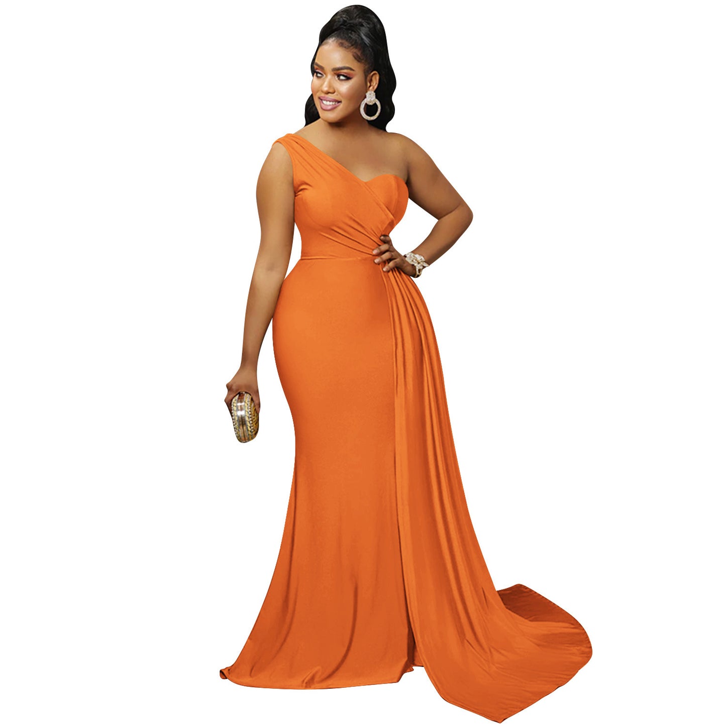 Women's Fashion Solid Color Party Tight Sleeve Dress Dresses