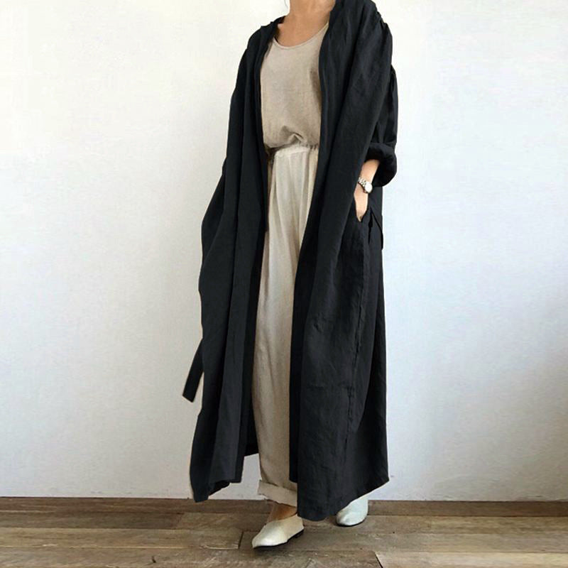 Autumn Casual Long-sleeved Shirt Dress Versatile Coats
