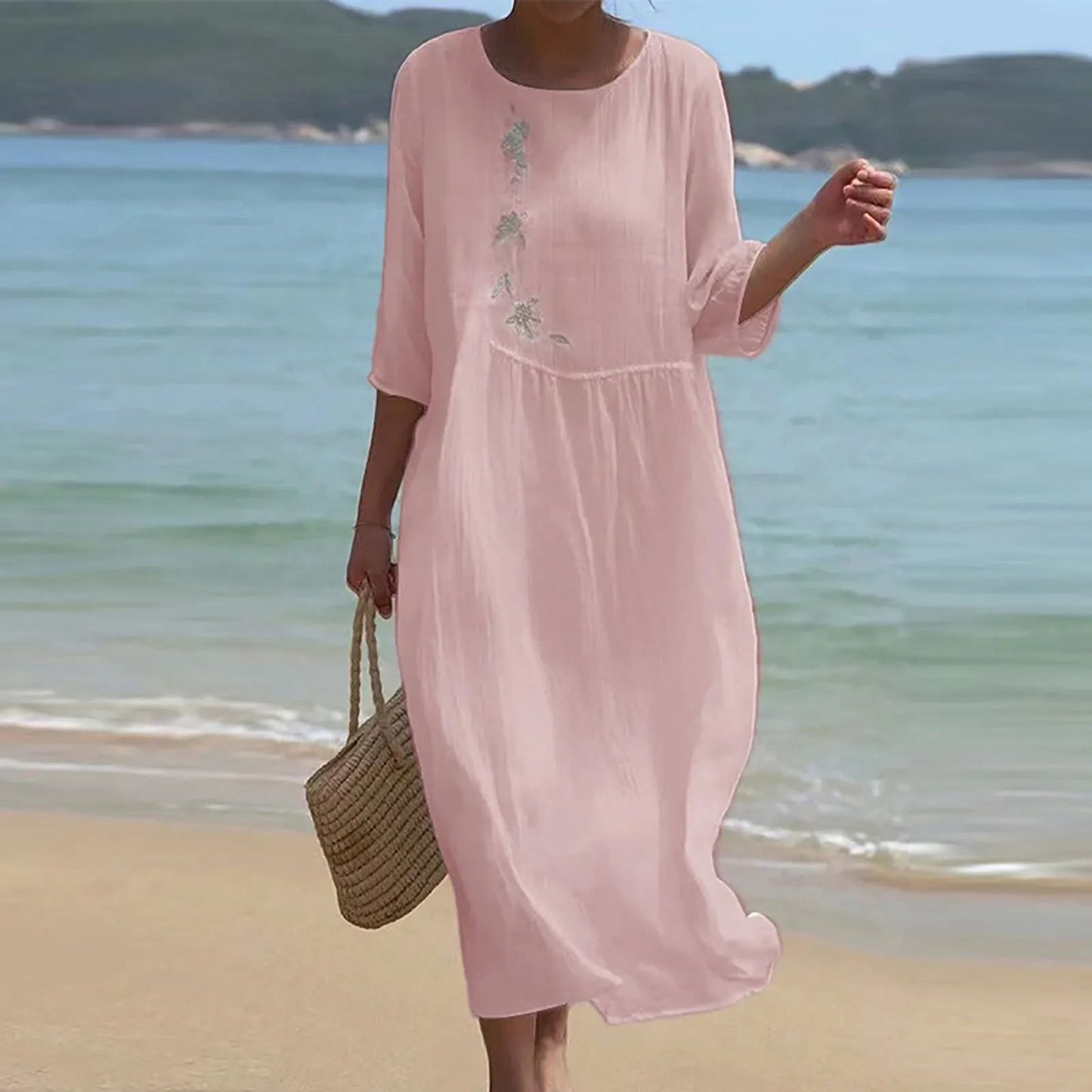 Women's Summer Long Printed Casual Fashion Ladies Dresses