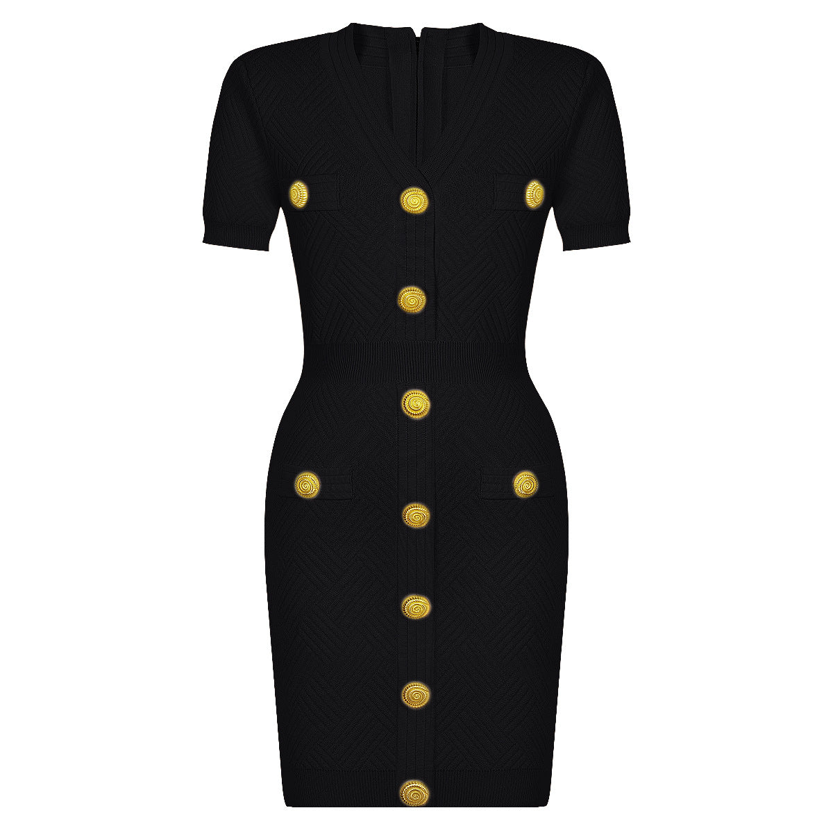 Women's Quality Knitted Slim Fit Slimming Sleeve Dresses