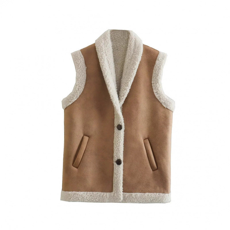 Women's Creative Beautiful Fashion Suede Versatile Vests