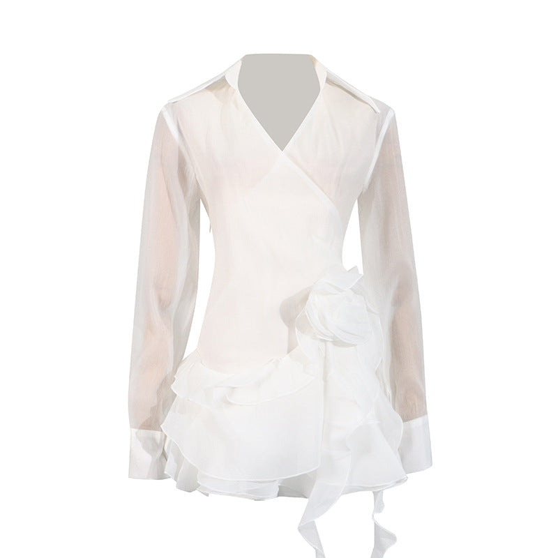 French Sexy Lightly Mature Shirt Summer Skirts