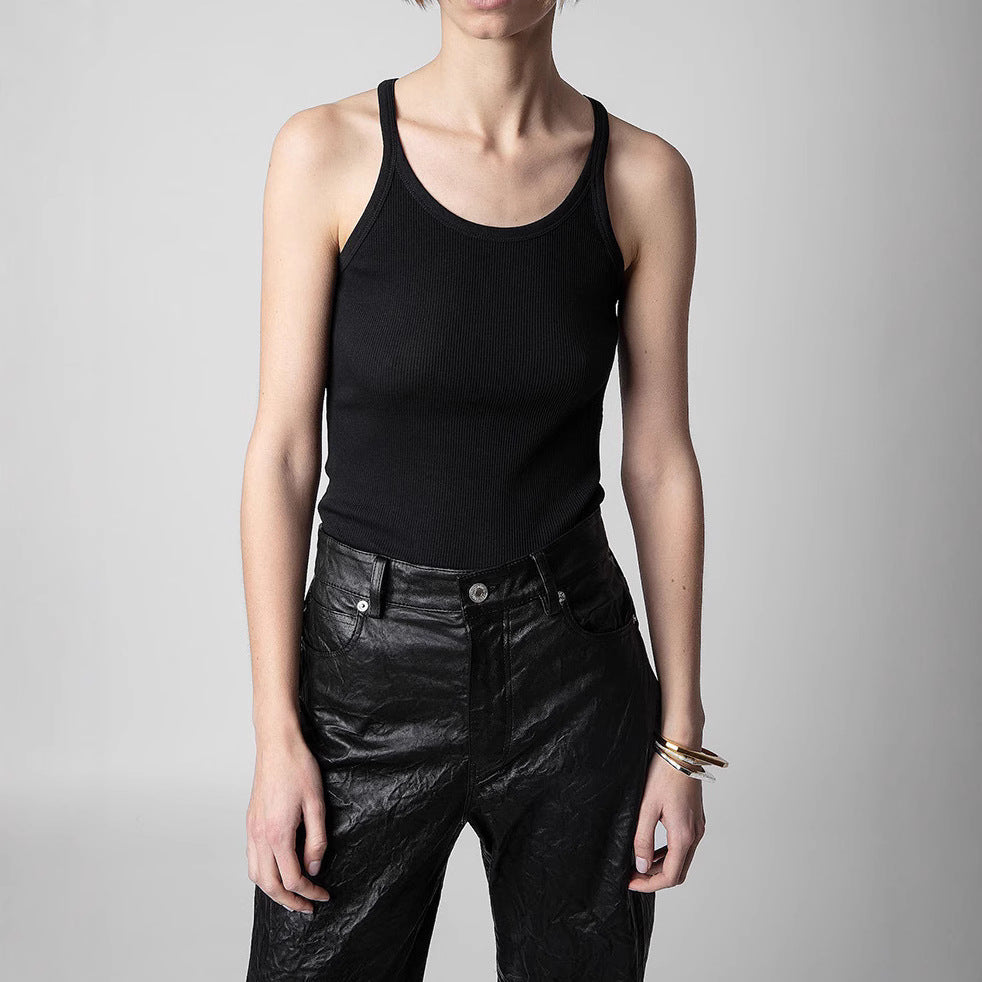 Little Wing Printed Thread Elastic Fabric Tops