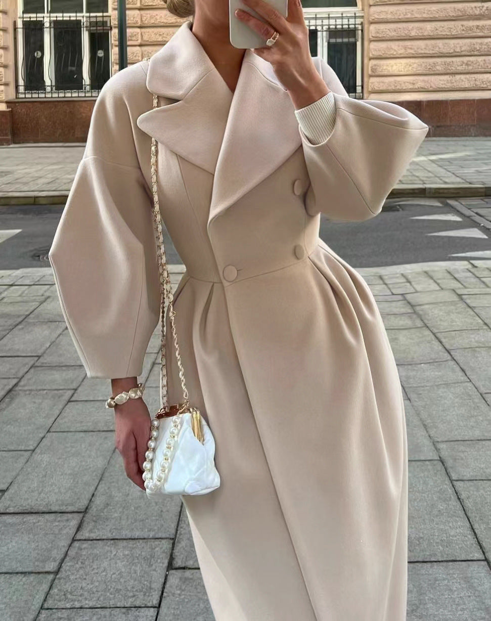 Vintage Court Style Lantern Sleeve Large Coats