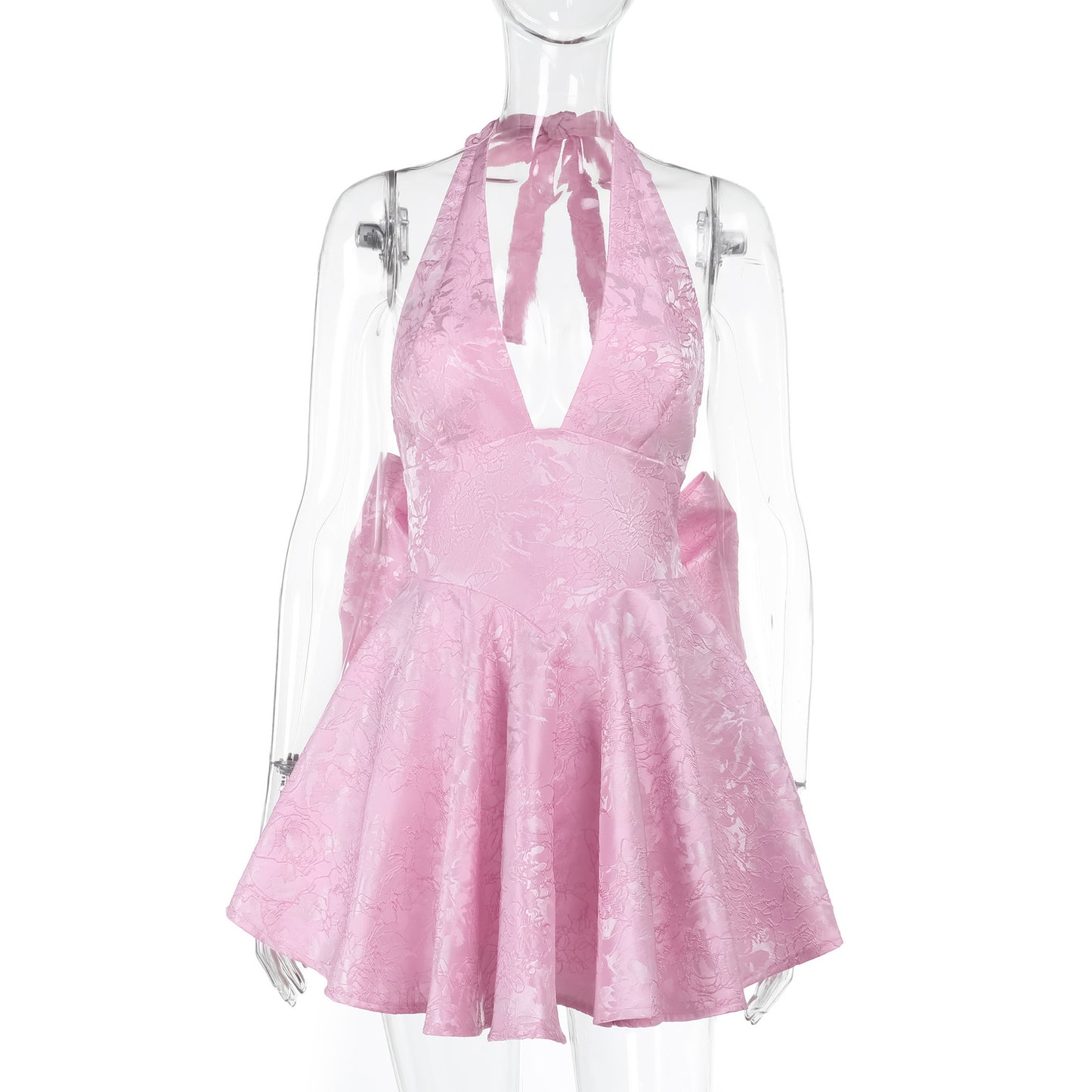 Women's Spring Style Elegant Sexy Slim Jacquard Dresses