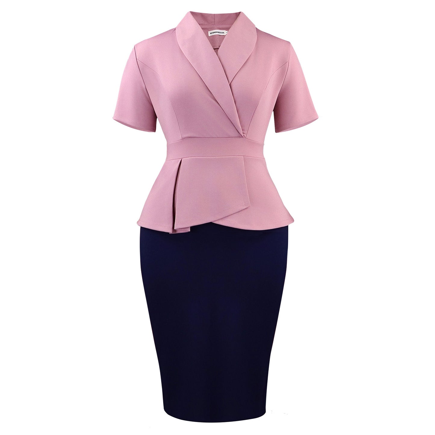 Women's Summer Sleeve Ruffled Elegant Graceful Color Matching Sheath Shorts