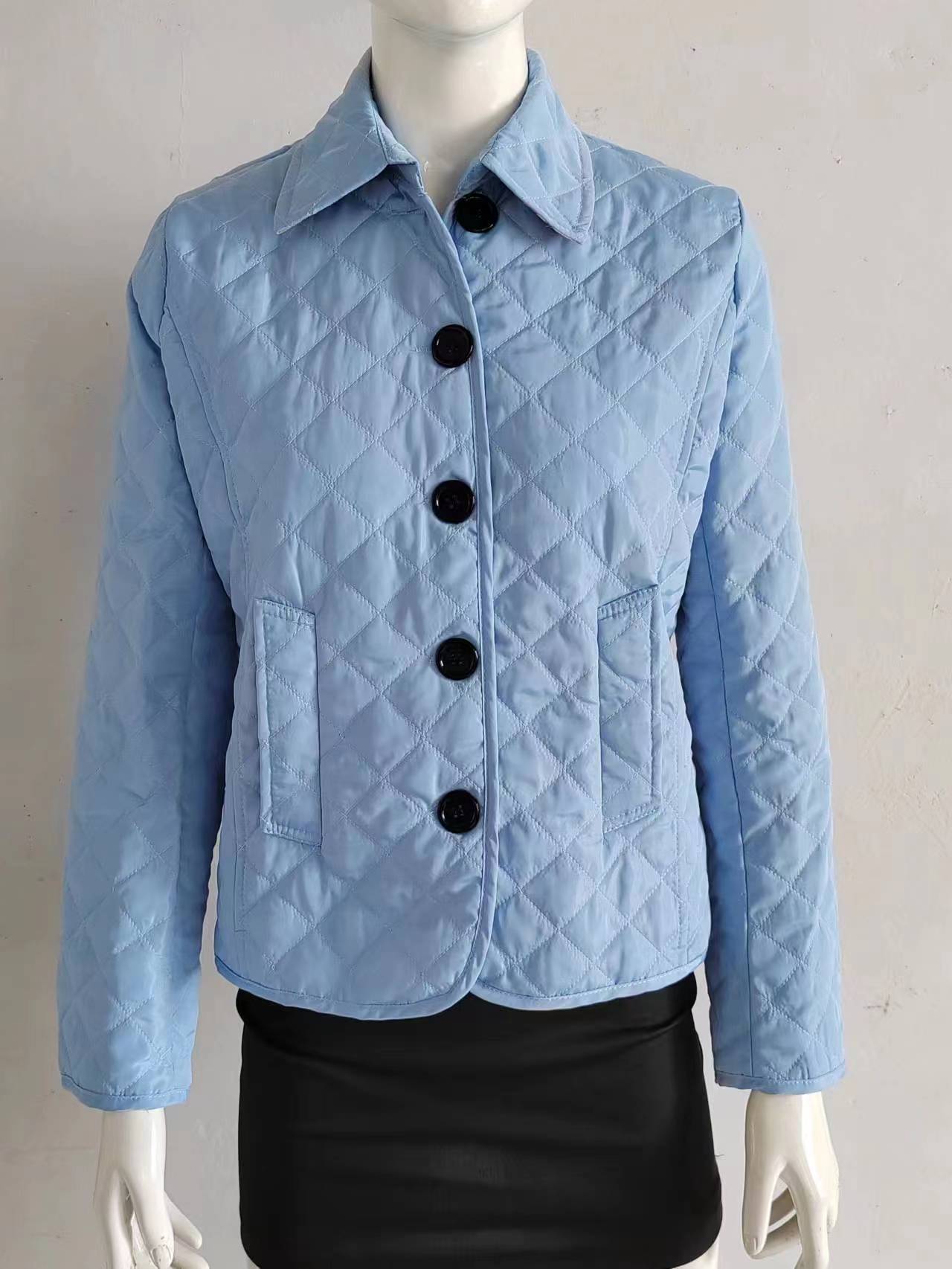 Popular Fashion Temperament Lapel Single Breasted Slim Fit Warm Coats