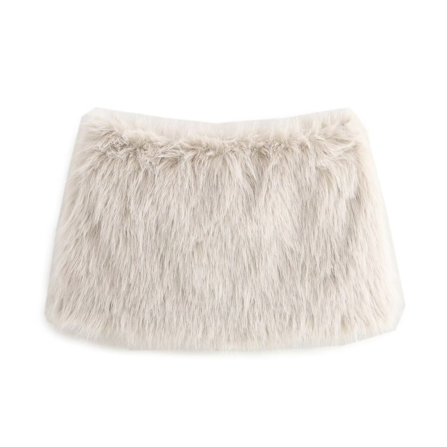 Women's Classic Fashion Furry Design Mini Skirts