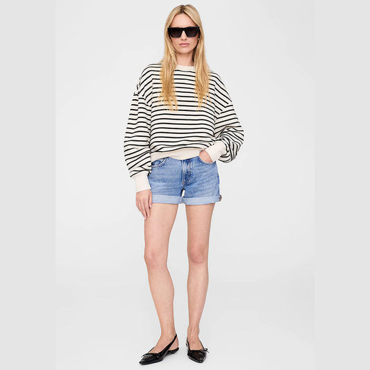 Women's Early Autumn North American Niche Apricot Black Sweaters