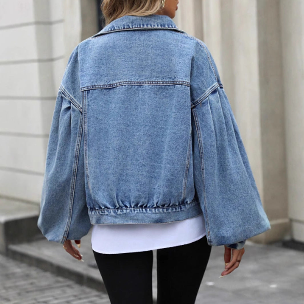 Women's Casual Street Hipster Loose Denim Jackets