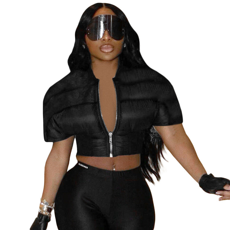 Women's Unique Creative Short-sleeved Fashion Wear Coats