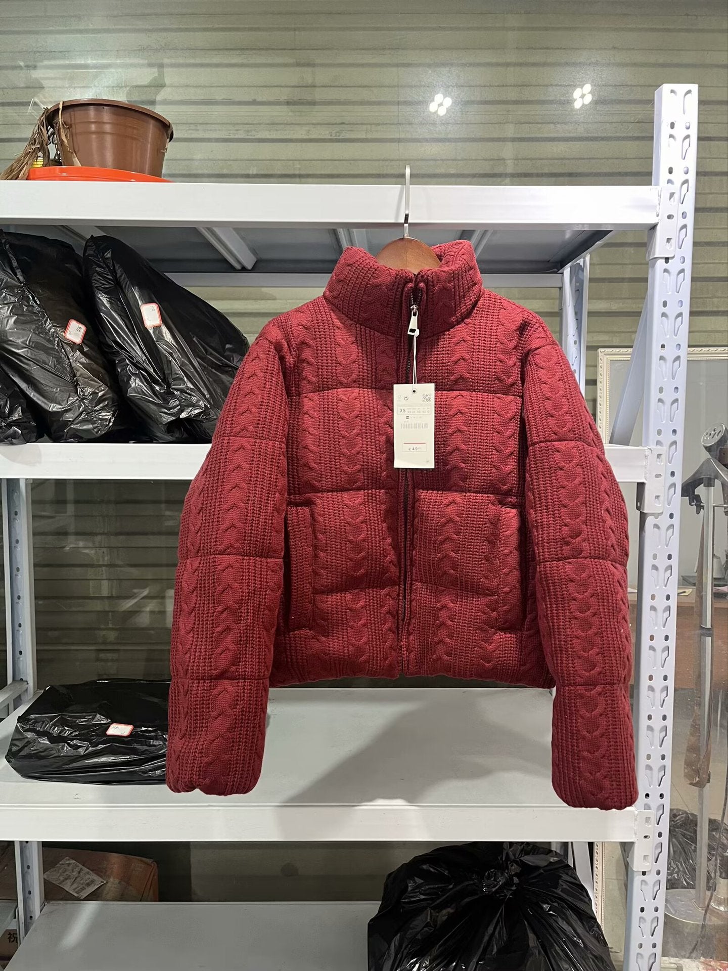 Women's Trendy Street Fashionable Knitted Cotton Jackets
