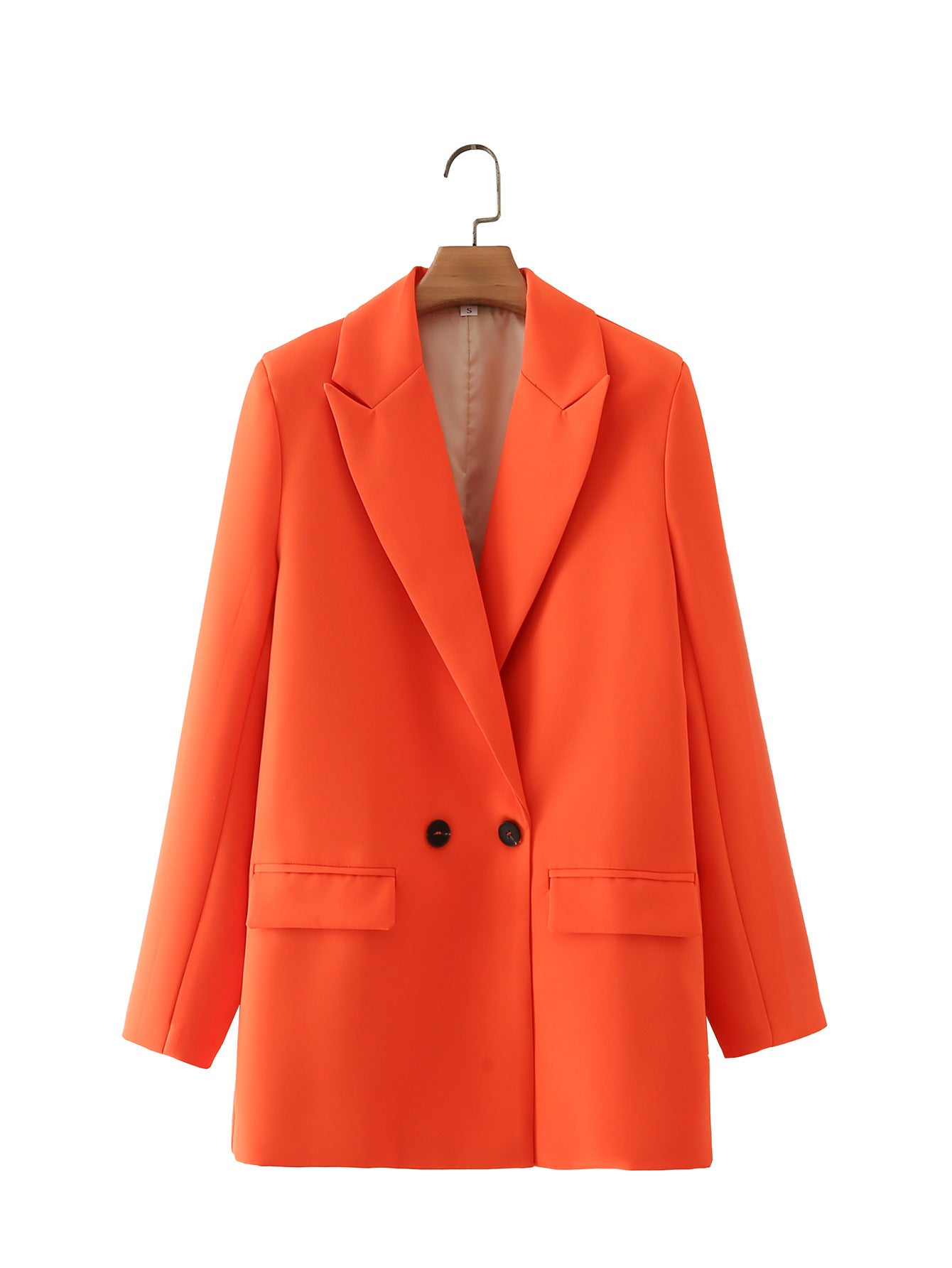 Women's Popular Beautiful Simple Loose Double-breasted Blazers