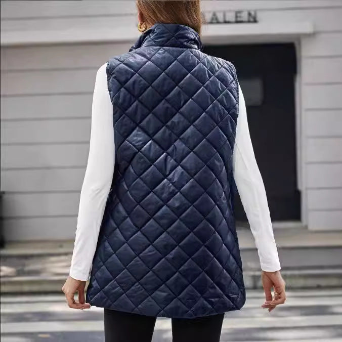 Women's Solid Color Mid-length Street Hipster Cotton Vests