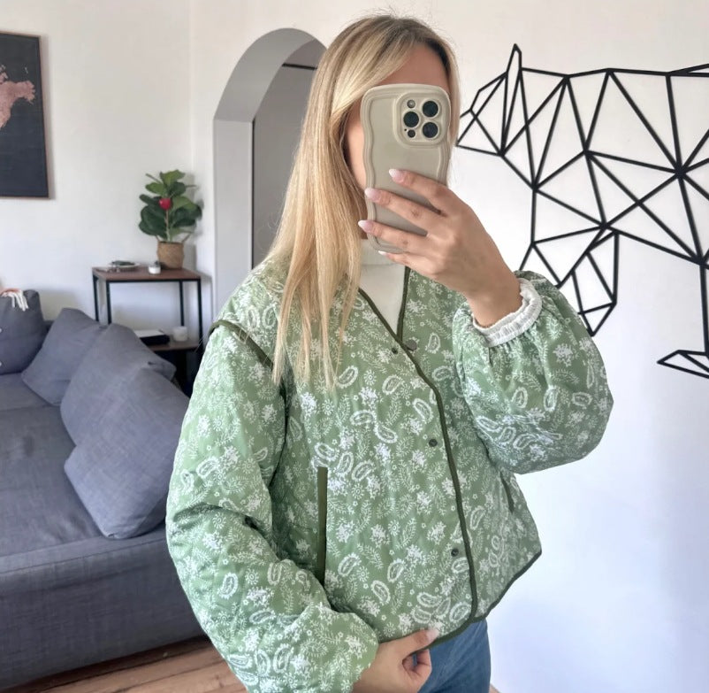 Women's Pink Printing Splicing Rest Assured Jackets
