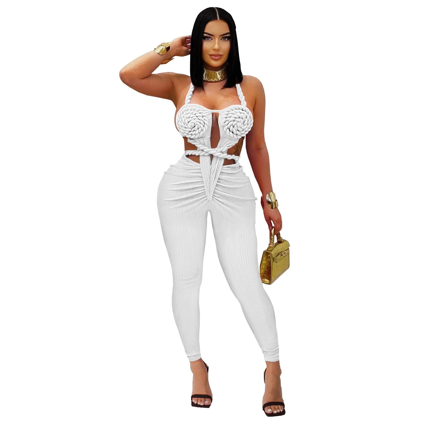 Women's Fashion Wear Casual Sexy Halter Backless Suits