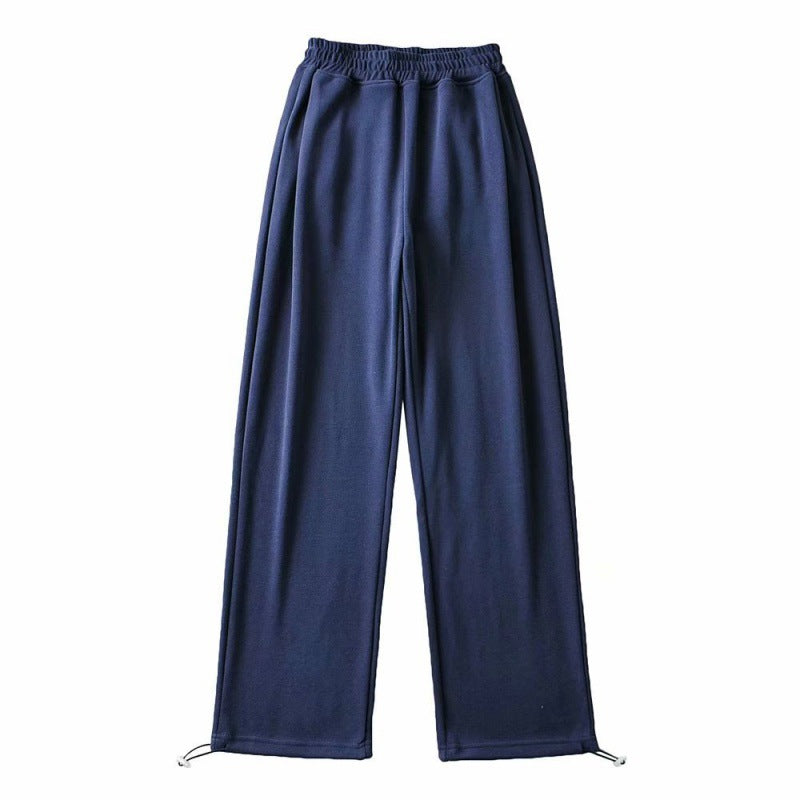 Female Casual Jogger Gray High Waist Pants