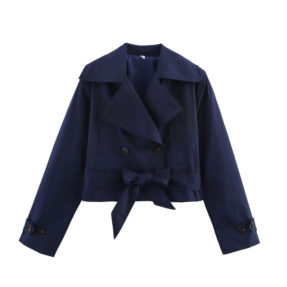 Women's Fashion Casual Polo Collar Series Belt Coats