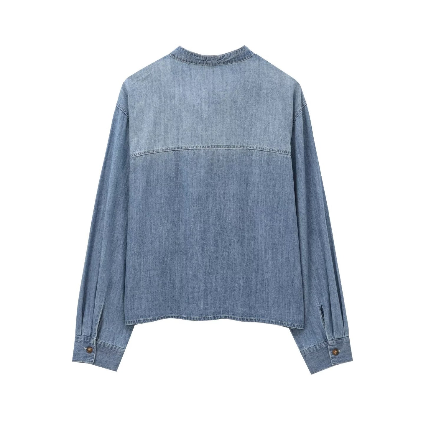Women's Sweet Bowknot Decoration Flanging Do The Old Blouses