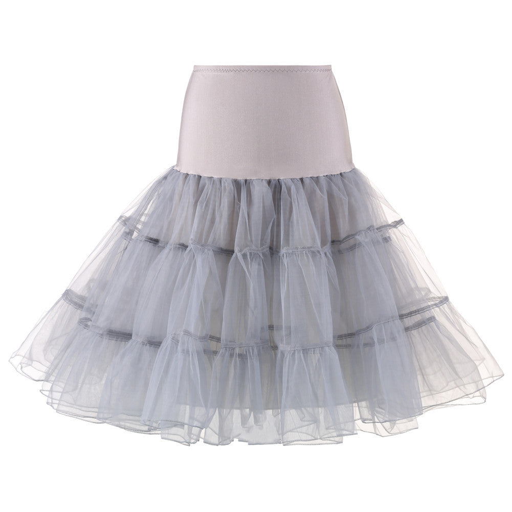 Boneless Gauze Crinoline Violent Color Slip Wedding Dresses