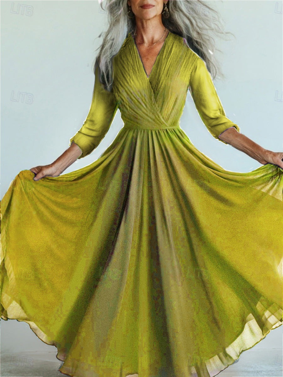 Sleeve Dress Bohemian Vacation Style Large Dresses