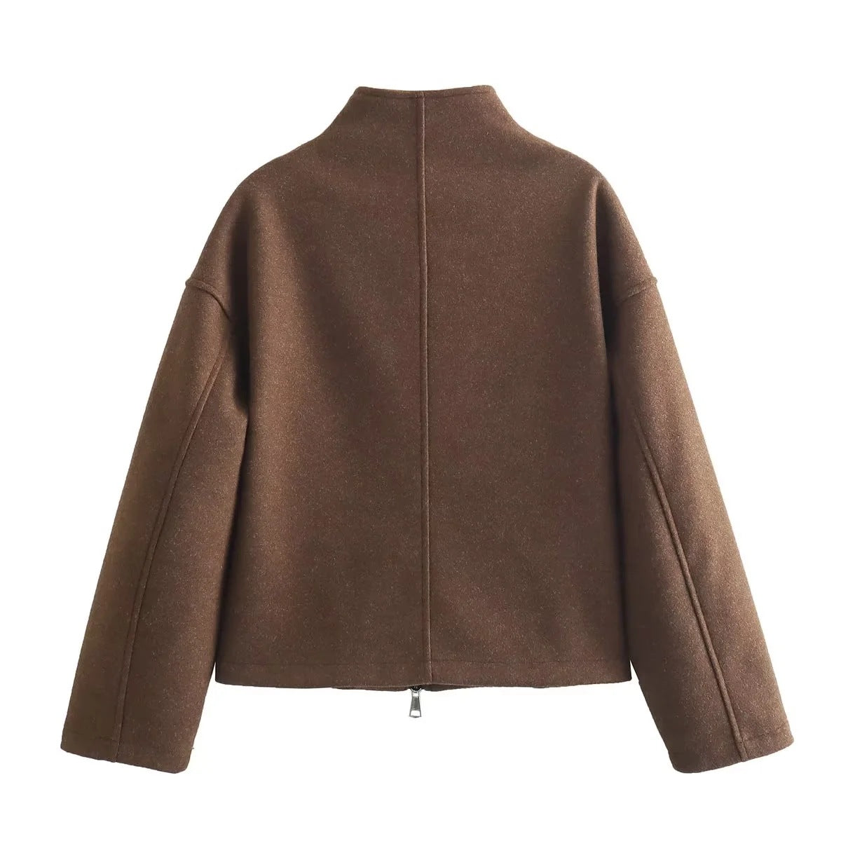 Women's Sports Stand Collar Loose Long Sleeve Coats
