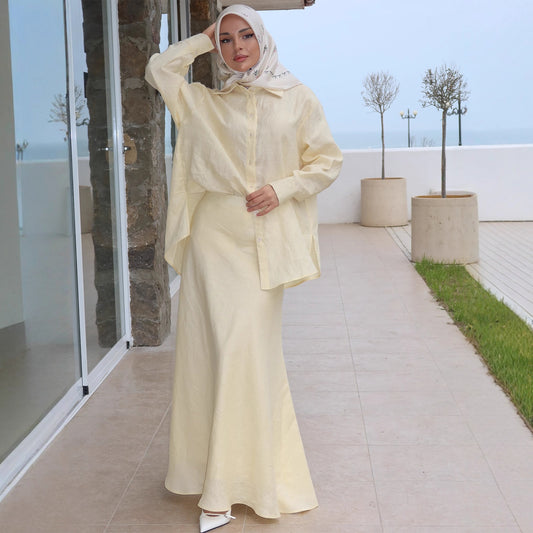 Women's Summer Elegant Soft Long Sleeve Dress Dresses
