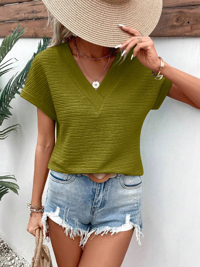 Women's Comfortable Fashion Loose Sleeve T-shirt Blouses