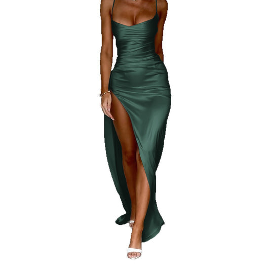 Women's Elegant Dress Long With Suspenders Autumn Dresses