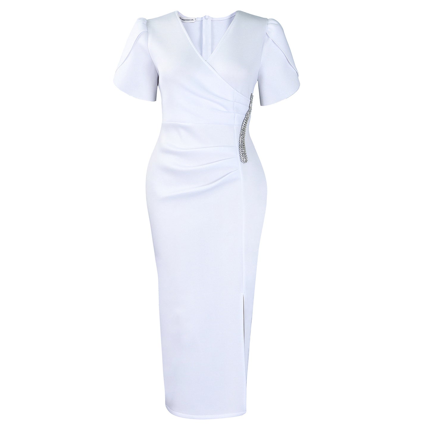 Women's Fashion Elegant V Banquet Long Rhinestone Dress