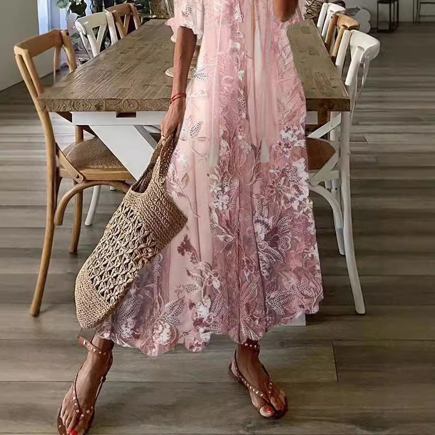 Mother Elegant Graceful Long Summer Lace Skirts