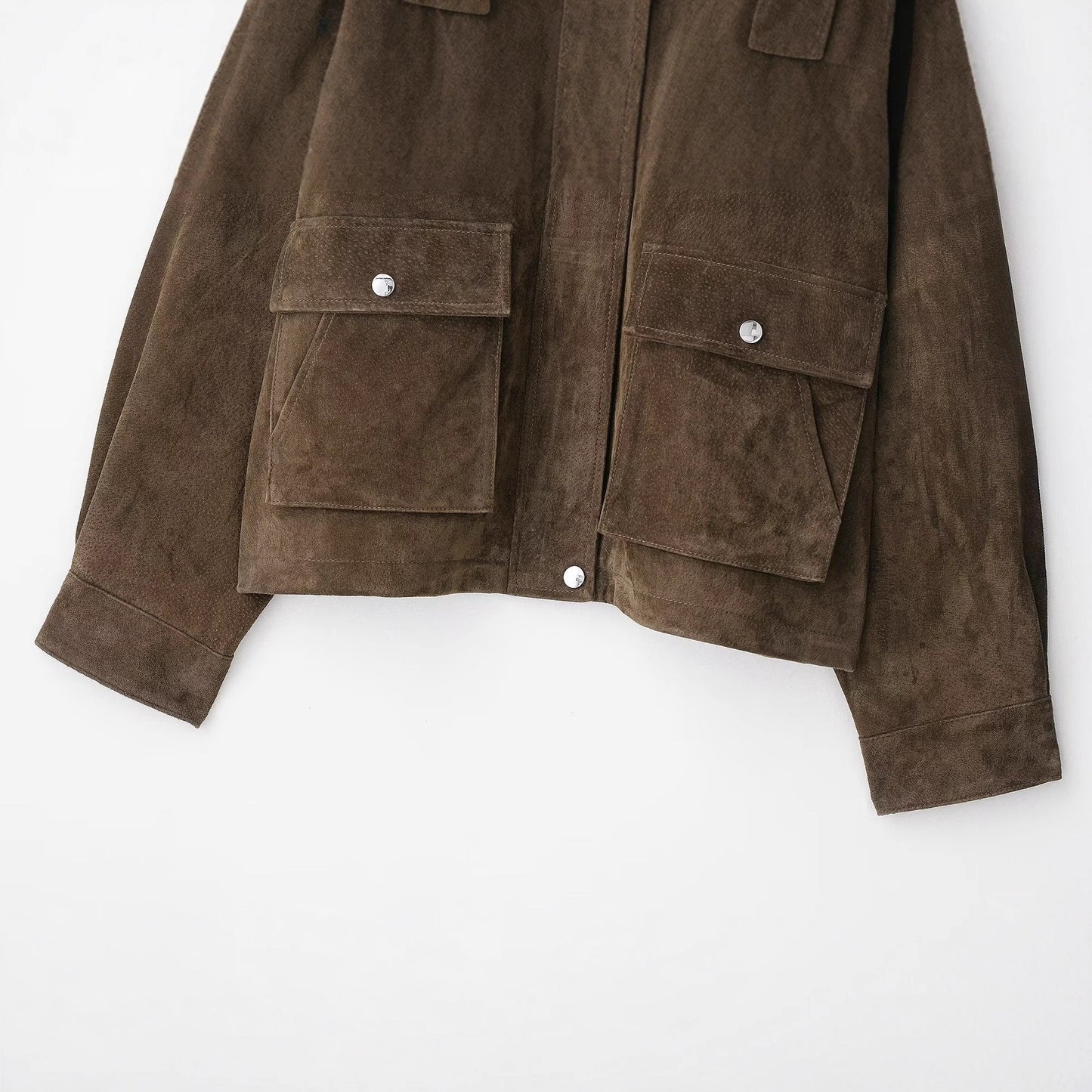 Graceful Fashion Autumn Leather Pilot Loose Jackets