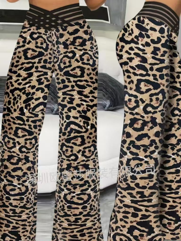 Women's Trousers Temperament Commute Flared High Waist Pants