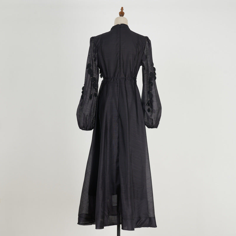 Women's Fresh Sweet Tridimensional Flower Decorative High Dresses