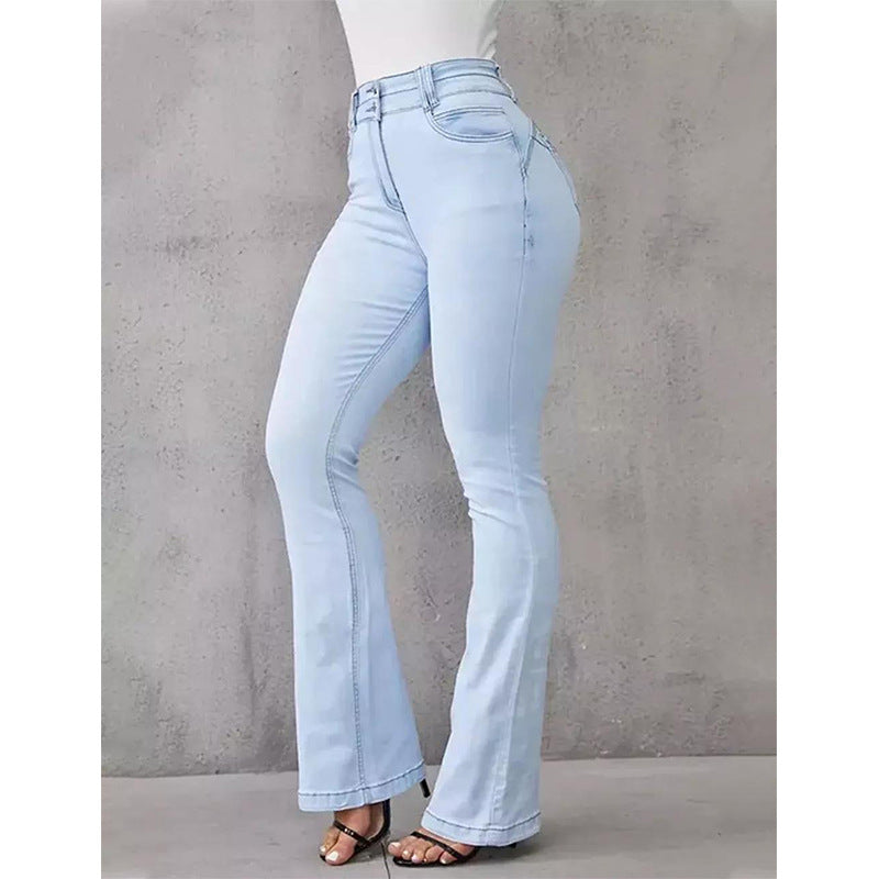 Women's Hip Raise High Waist Flared Jeans