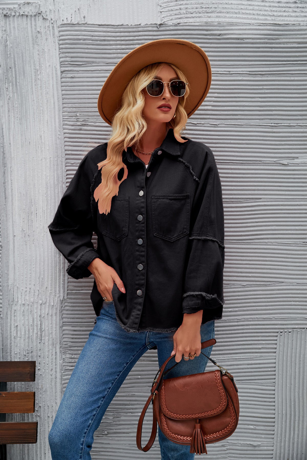 Women's American Washed Long-sleeved Denim For Jackets