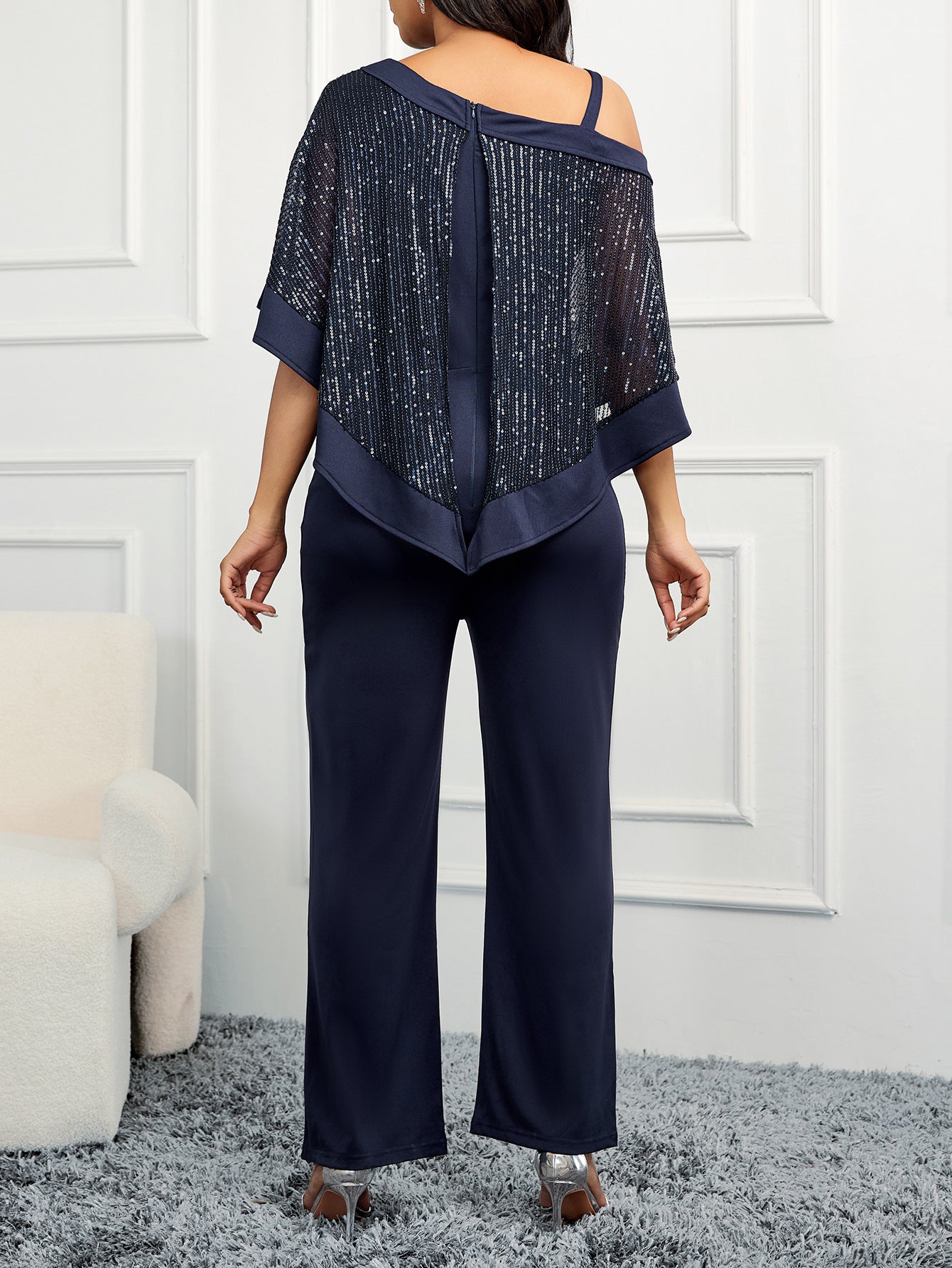 Comfortable Trousers Draping Black Camisole Temperament Suits