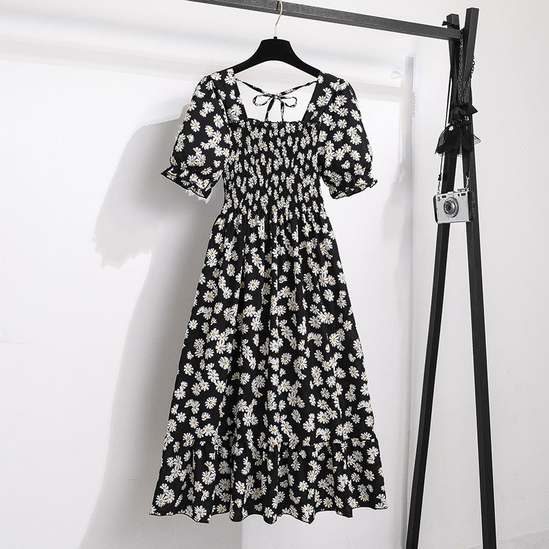 Women's Style Design Niche High-grade Floral Sleeve Dresses