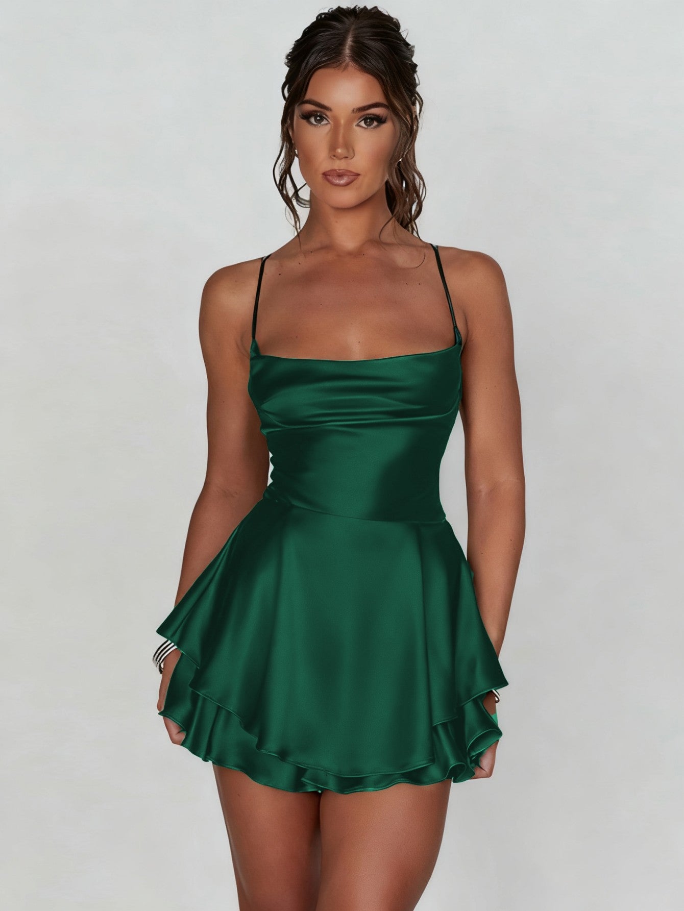 Women's Summer Sexy Pleated Slim Sleeveless Suspender Dress