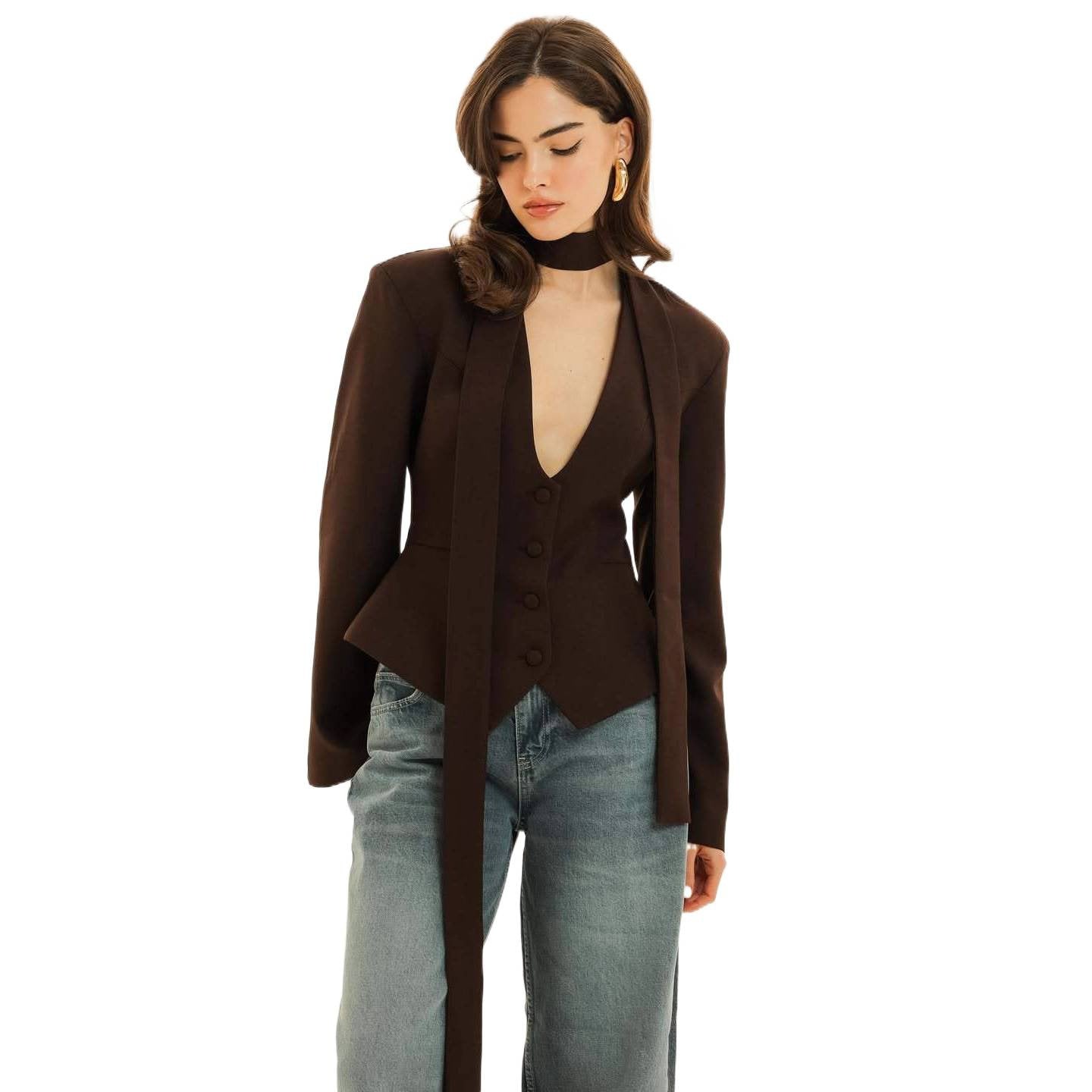 Women's Spring High-grade Versatile Long Sleeve Blazers
