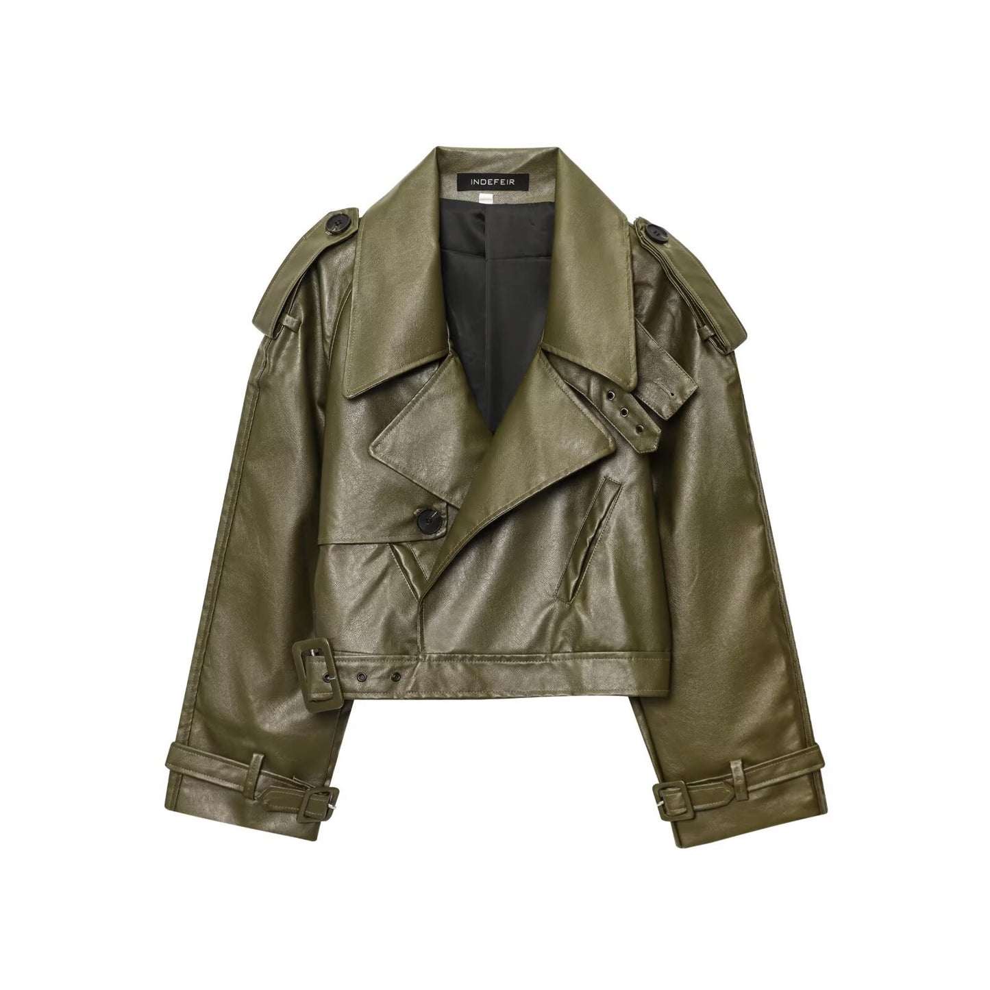 Women's Model Style Profile Shoulder Motorcycle Leather Jackets