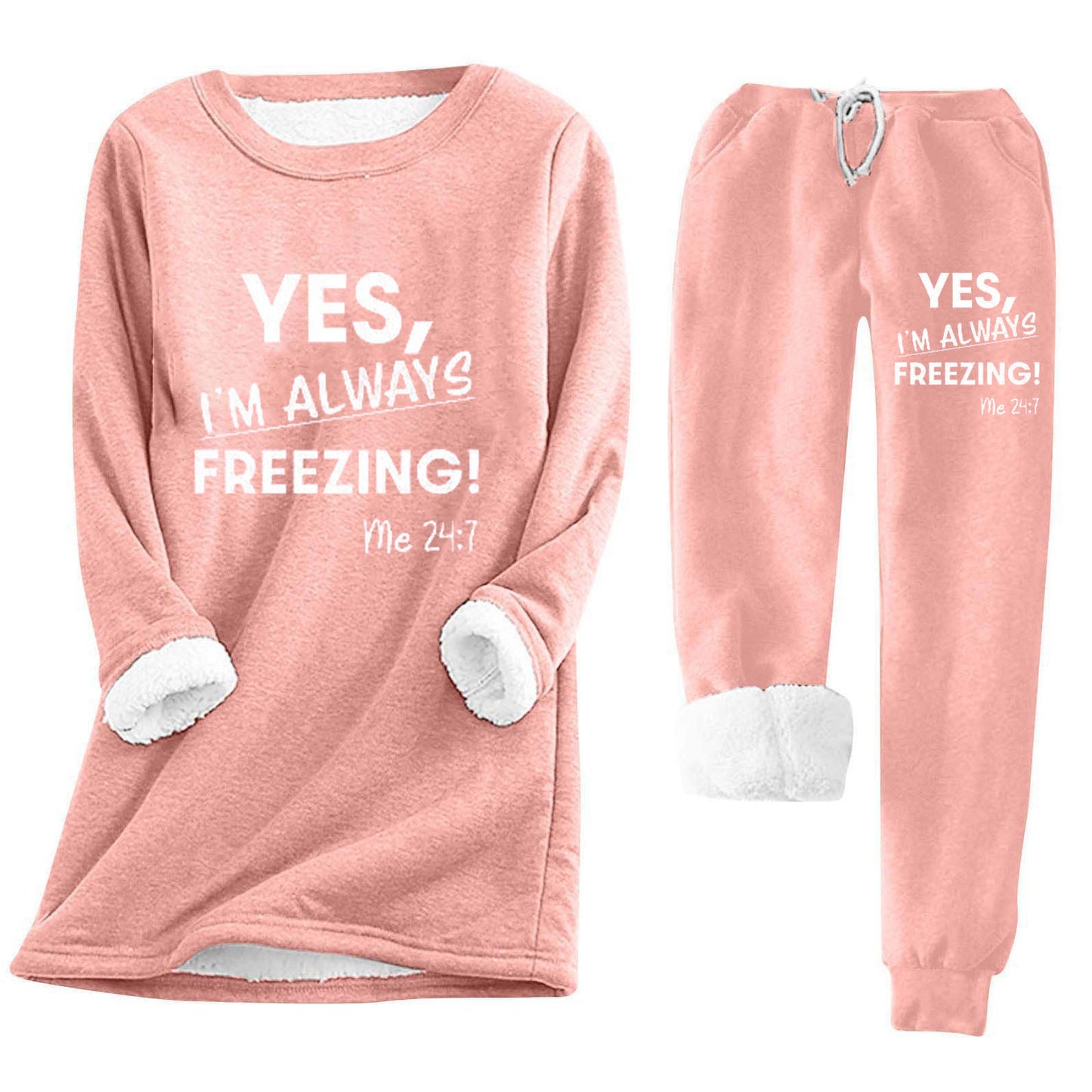 Women's Long-sleeved Pullover Casual Thickening Letter Printing Sweaters