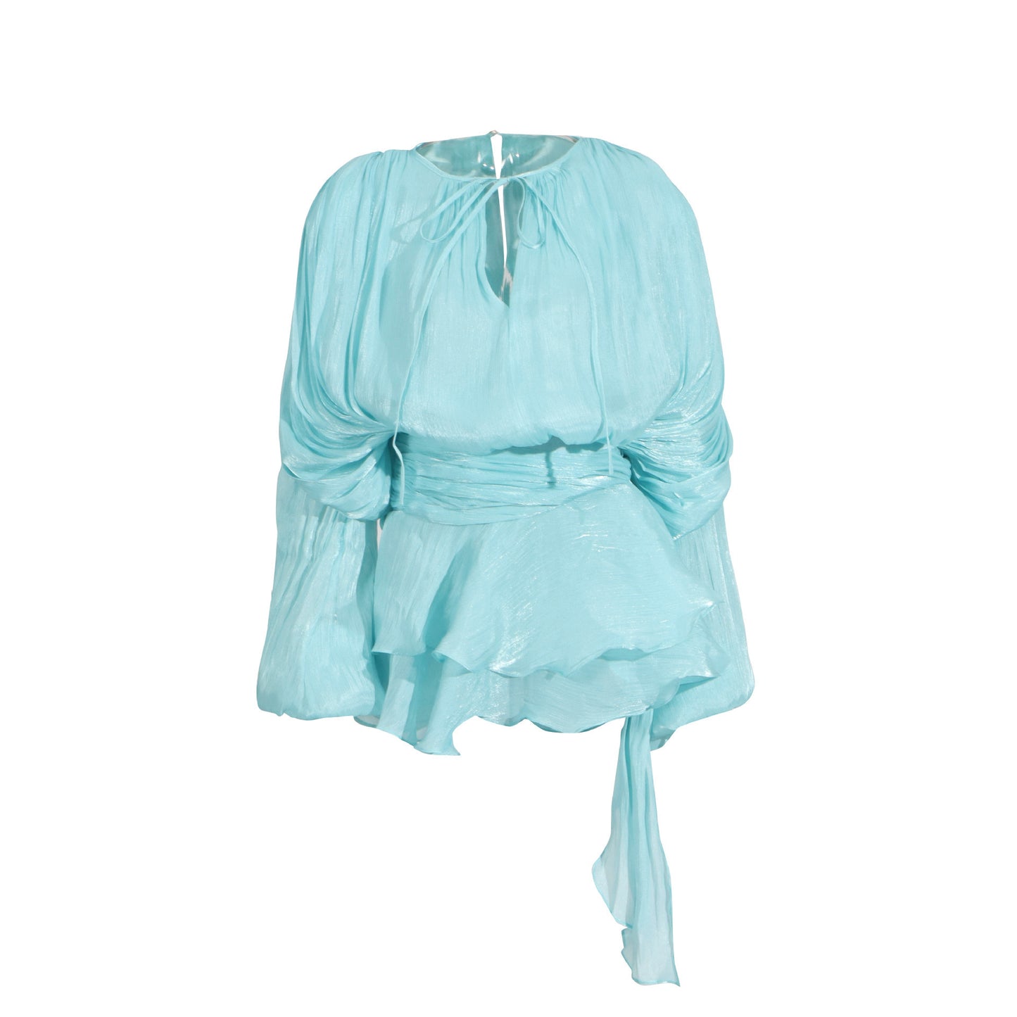 Leaf Two-piece Early Spring Pleated Design Blouses
