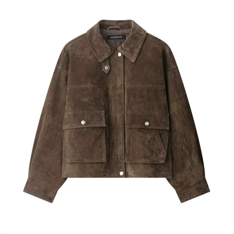 Women's Creative Fashion Pocket Decoration Pilot Jackets