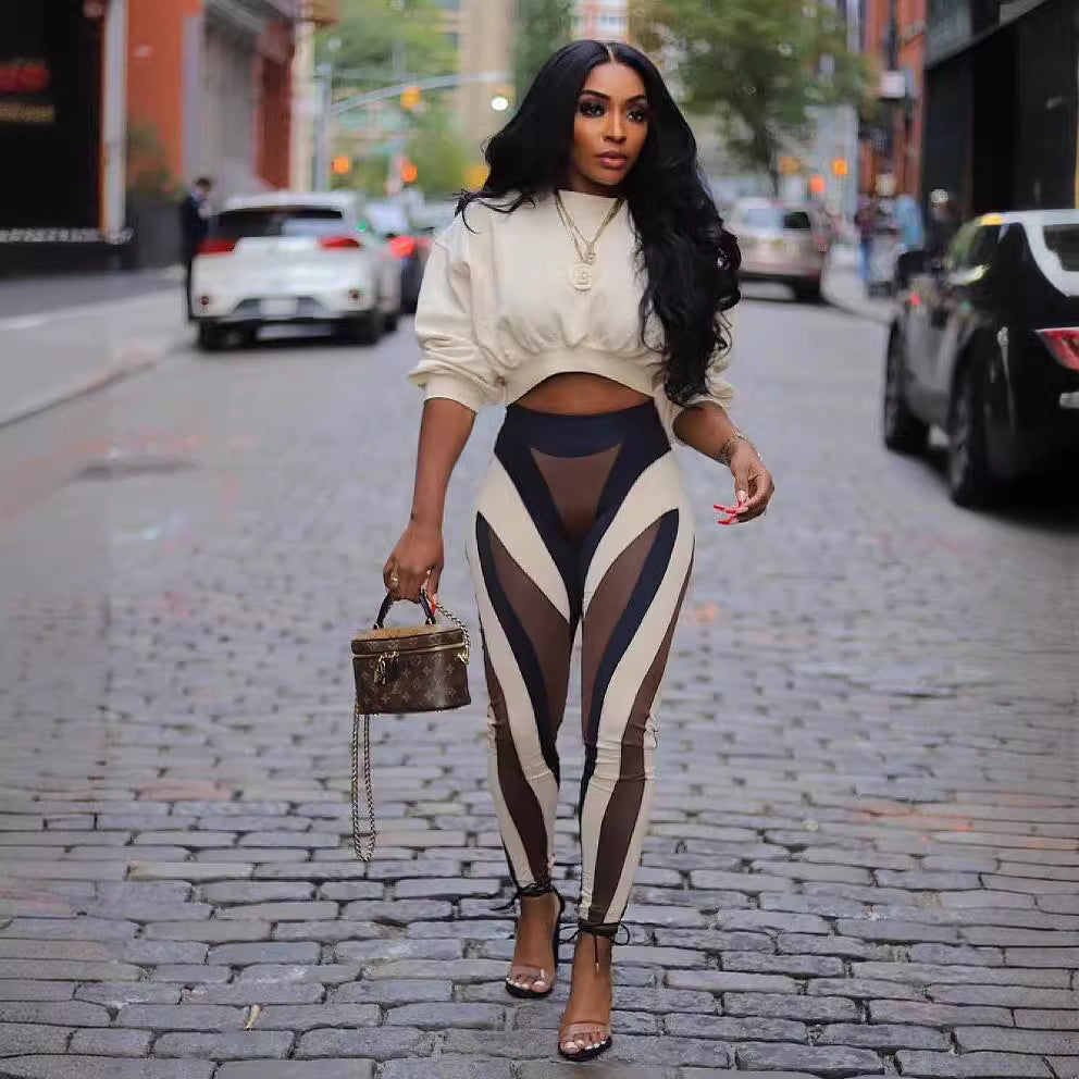 Cool Fashion Sexy Long Sleeve Trousers Suits