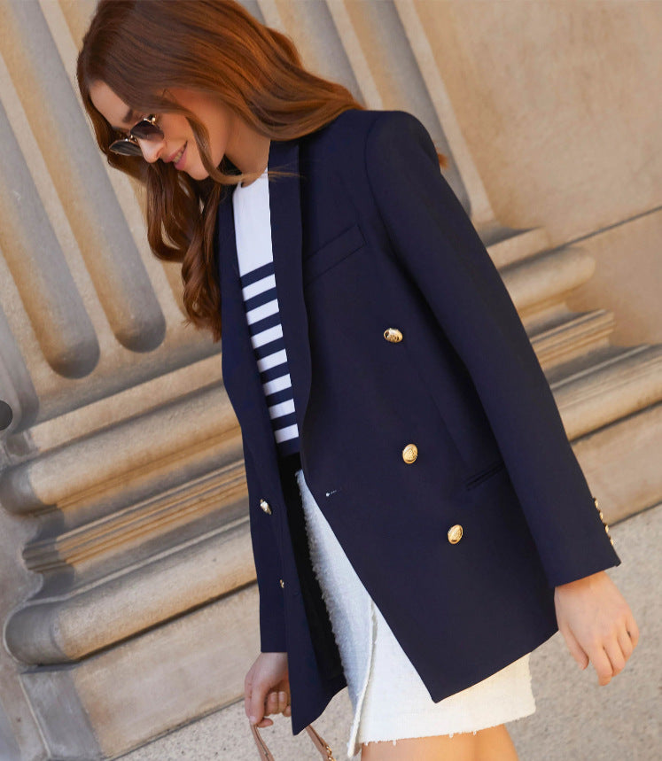 Cool Charming Autumn Long Sleeve Printed Blazers