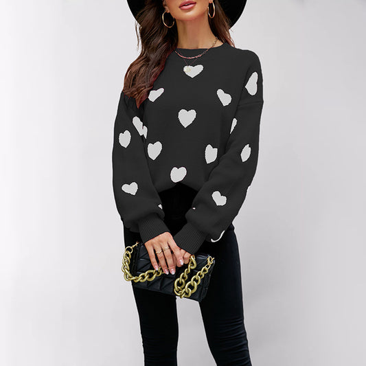 Women's Winter Valentine's Day Love Pullover Oversized Sweaters