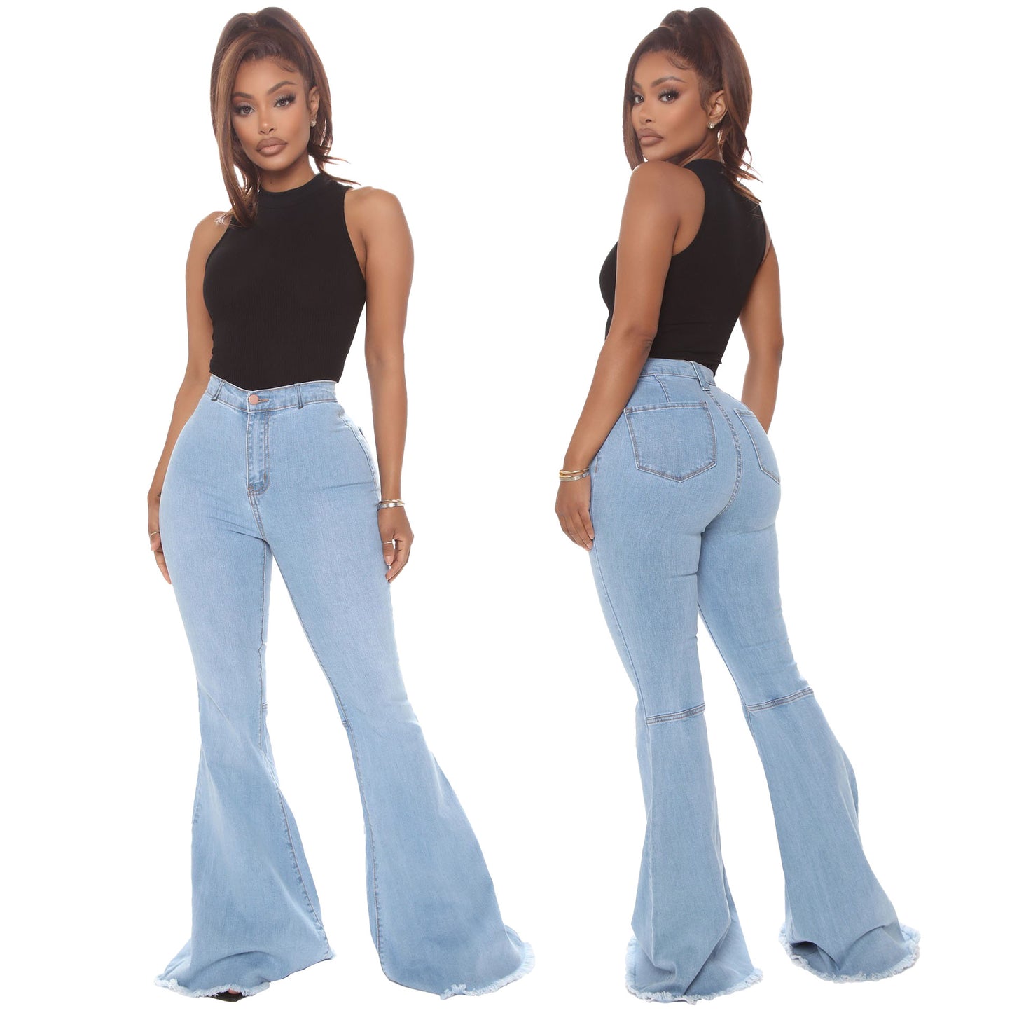 Fashion High Waist Slim Stretch Denim Jeans