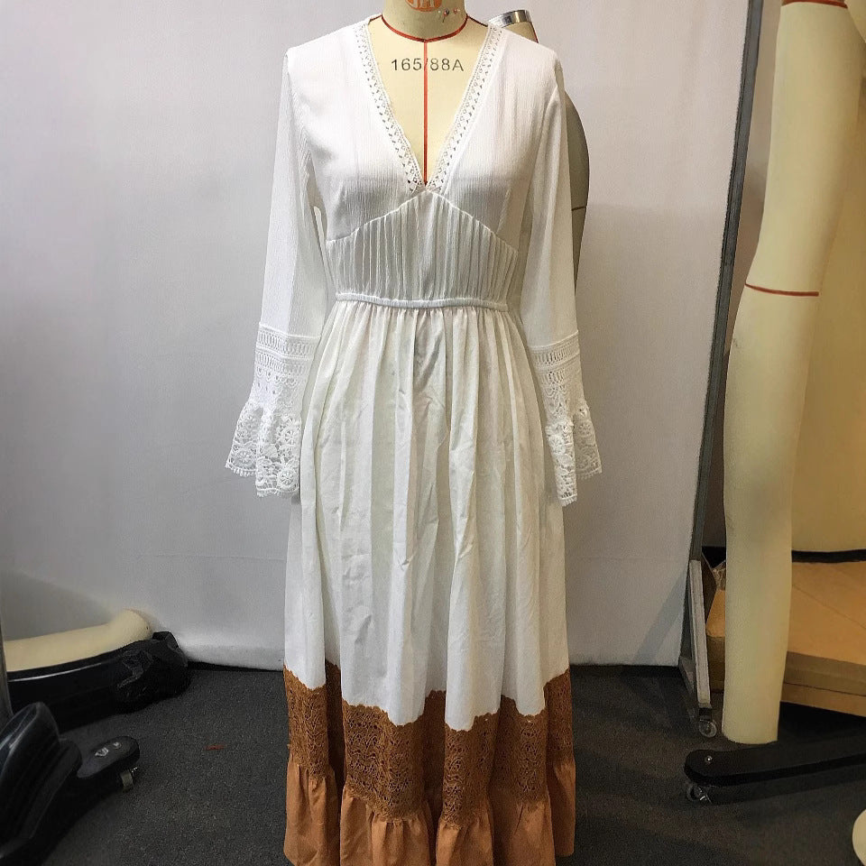 Women's Retro Western Cowgirl Ethnic Style Printed Dresses