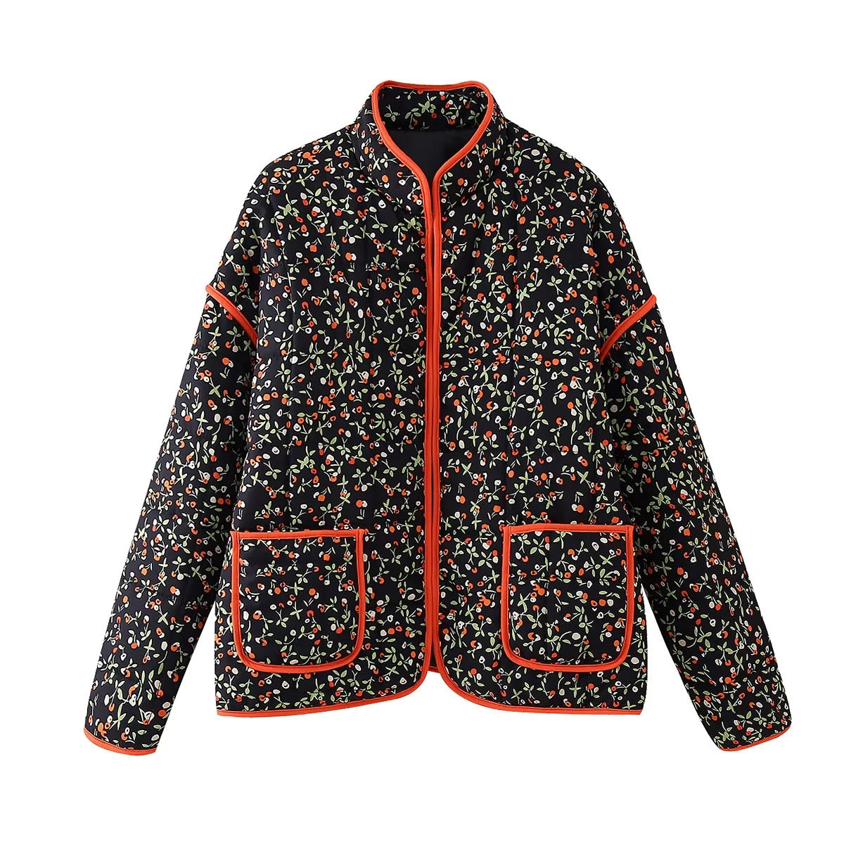 Women's Charming French Retro Pattern Print Jackets